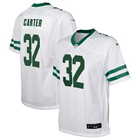 Maillot de match Nike Michael Carter Legacy des Jets New York pour jeunes, blanc