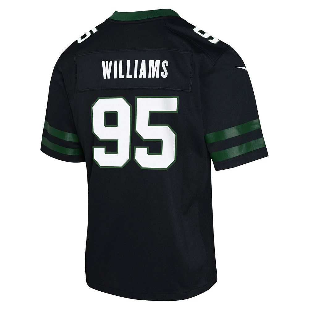 Maillot Nike Quinnen Williams noir pour jeune des New York Jets, match alternatif