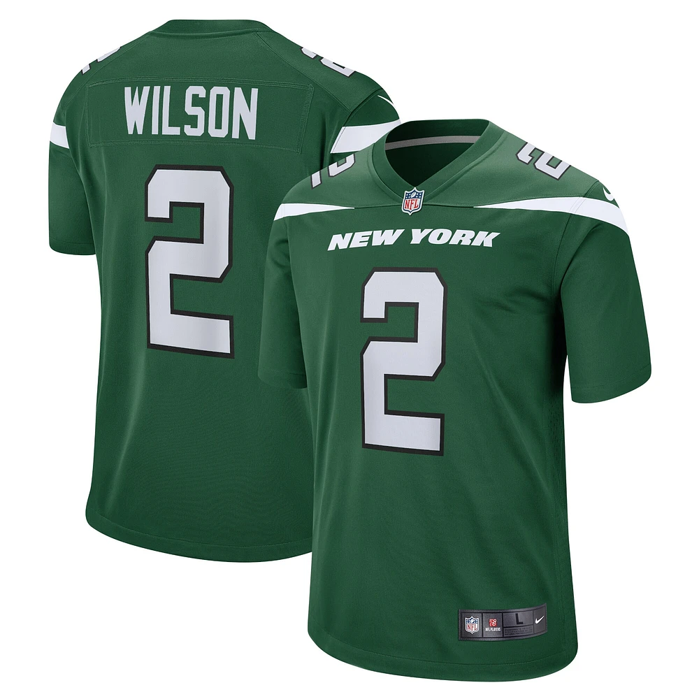 Maillot de match Nike Zach Wilson Gotham vert New York Jets pour jeune