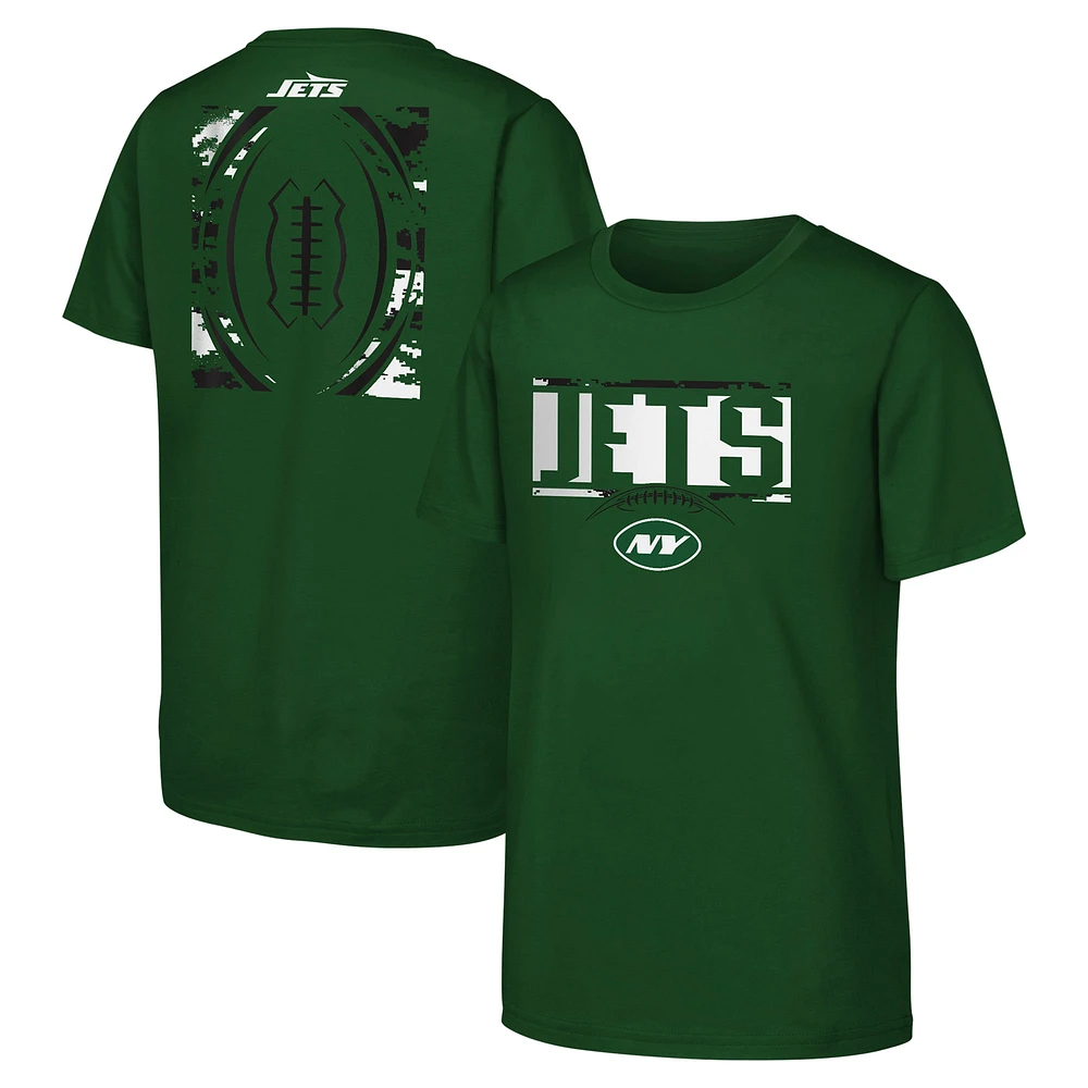 T-shirt en coton vert The Blitz des New York Jets pour jeunes Outerstuff