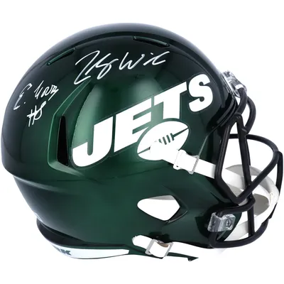 Shop Zach Wilson New York Jets Signed Lunar Eclipse White Full Size Replica  Speed Helmet