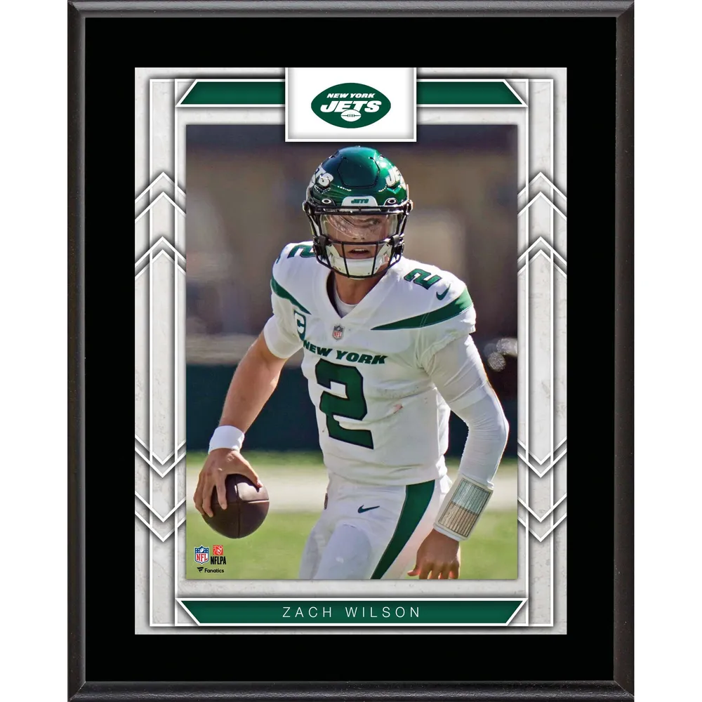 Zach Wilson New York Jets Fanatics Authentic Unsigned White Jersey Passing  Photograph