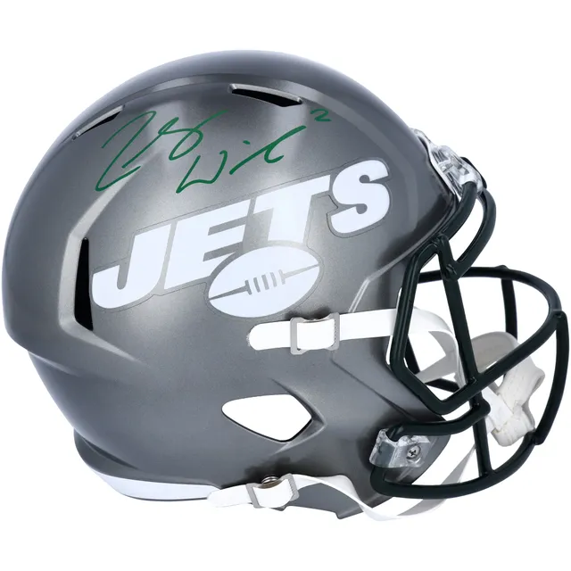 Shop Zach Wilson New York Jets Signed Lunar Eclipse White Full