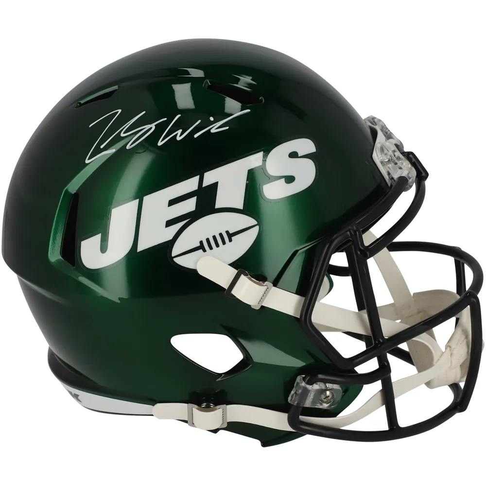 Lids Zach Wilson New York Jets Fanatics Authentic Autographed Riddell Speed  Replica Helmet