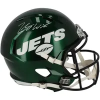 Zach Wilson and Elijah Moore New York Jets Autographed Riddell Speed Replica Full-Size Helmet