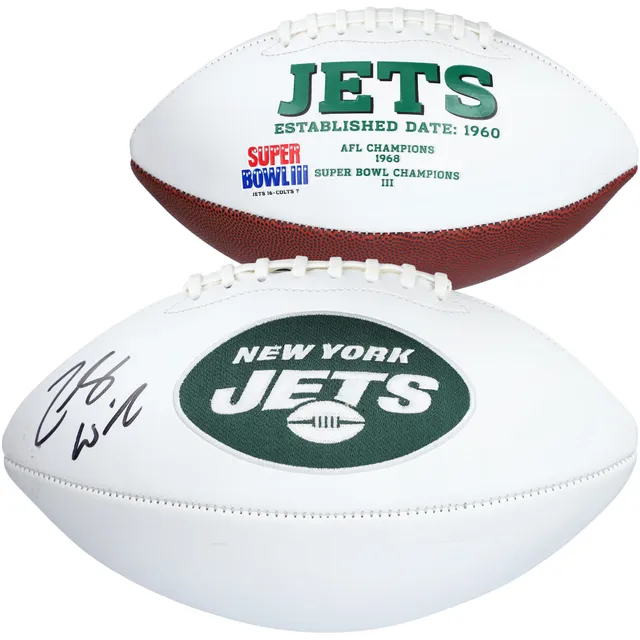 Zach Wilson New York Jets Autographed Riddell Speed Mini Helmet