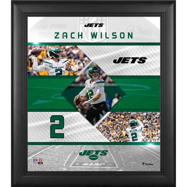 New York Jets Nike Game Road Jersey - Spotlight White - Zach Wilson - Mens