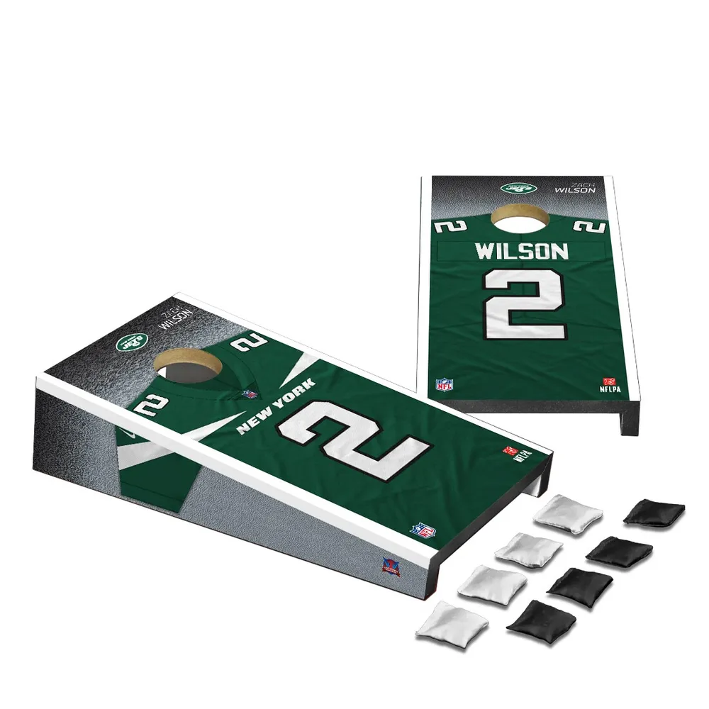 Lids Zach Wilson New York Jets NFLPA Rookie Jersey Design Desktop Cornhole  Game Set