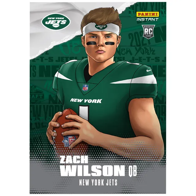 Lids Zach Wilson New York Jets Fanatics Authentic Unsigned White Jersey  Passing Photograph