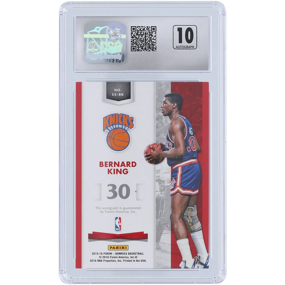 Bernard King New York Knicks 2015-16 Panini Donruss Elite Black #ES-BK #1/1 CSG Authentifié 8 Cartes