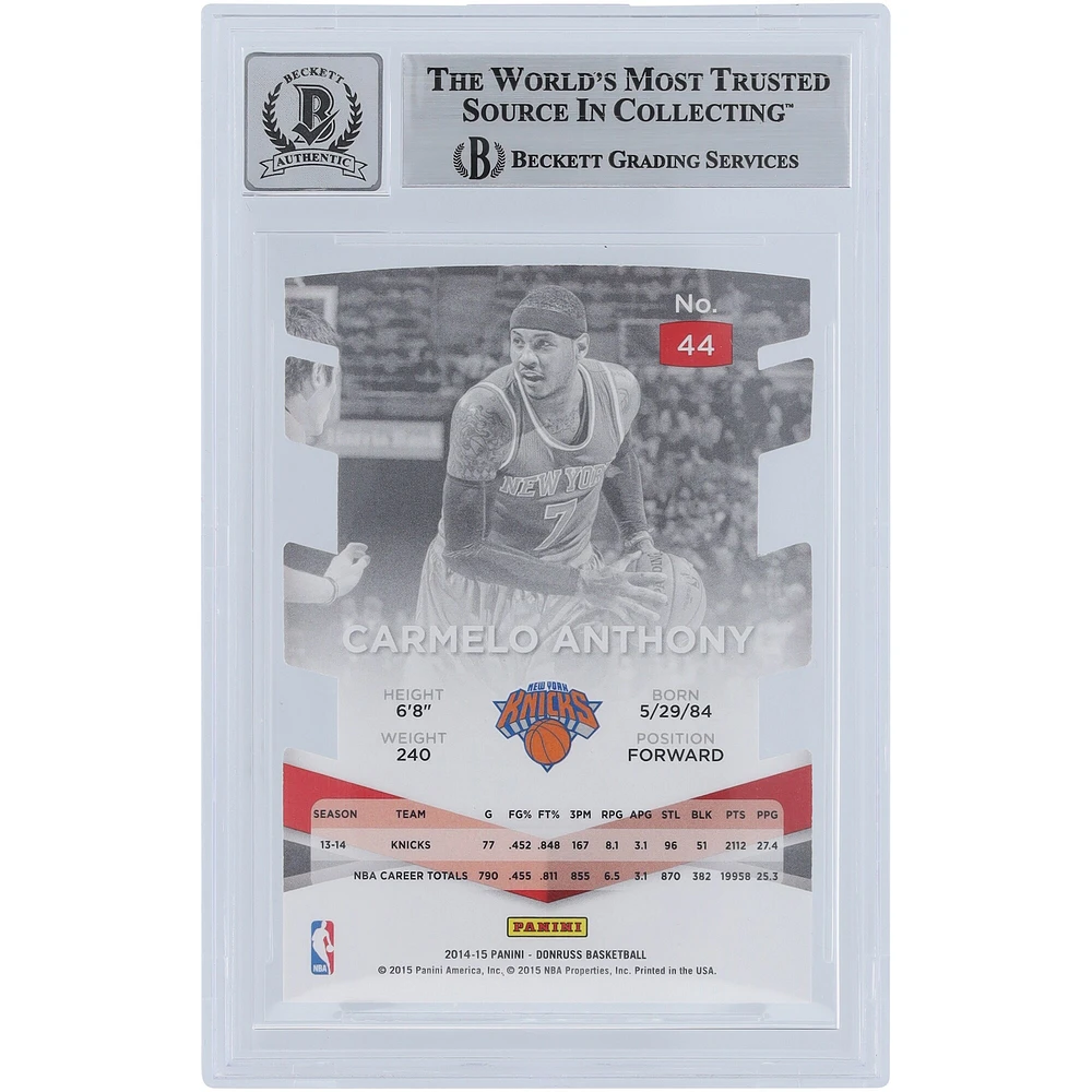 V106832 Knicks Carmelo Anthony New York Knicks Autographié 2014-15 Panini Donruss Elite Status Die-Cut #44 #/93 Beckett Fanatics Witnessed Authenticated 10 Card Carmelo Anthony AUT PAA TRADING CARDS 45666 AUTTRC CA01BK5621 #1