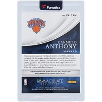 Carmelo Anthony New York Knicks Autographié 2015-16 Panini Immaculate Collection Patch Autographié 3 Couleur Relic #PA-CAN #16/60 Carte