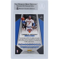 Carte Panini Prizm #279 autographiée 2017-18 de Carmelo Anthony des New York Knicks