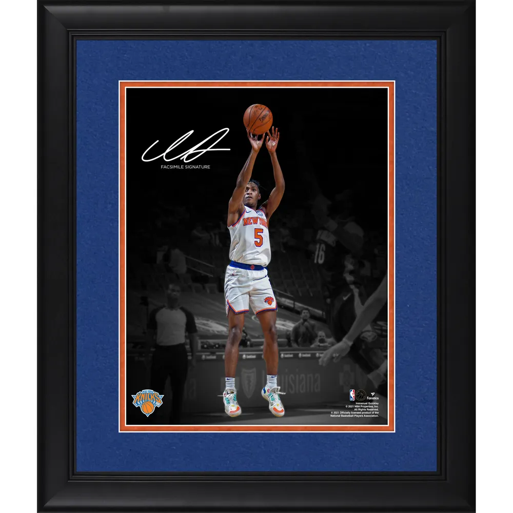 RJ Barrett New York Knicks Framed 11 x 14 NBA Spotlight Photograph -  Facsimile Signature