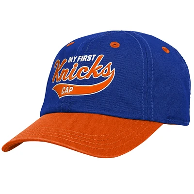 Infant Blue New York Knicks My First Tail Sweep Slouch Flex Hat