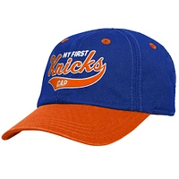 Casquette My First Tail Sweep Flex bleue pour bébé New York Knicks