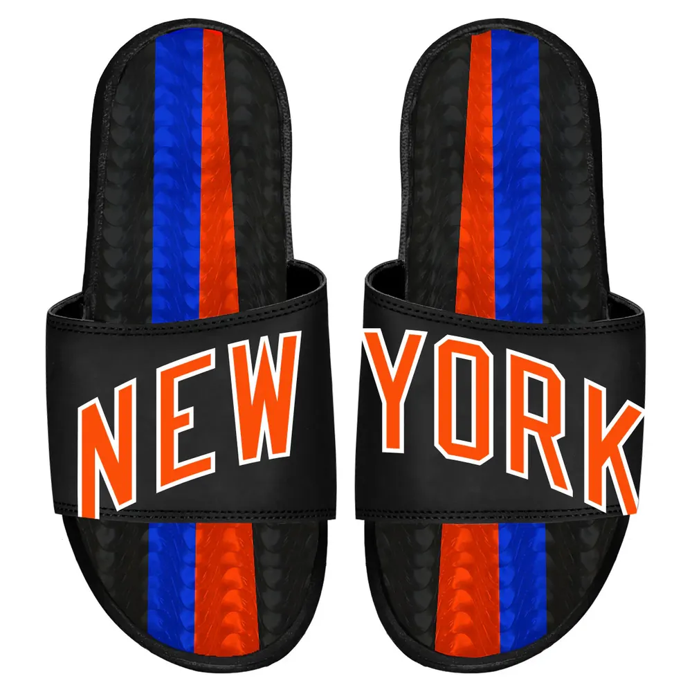 ISlide Noir New York Knicks 2022/23 City Edition Sandales à enfiler en gel