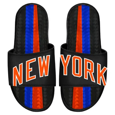 New York Knicks ISlide 2022/23 City Edition Gel Slide Sandals - Black