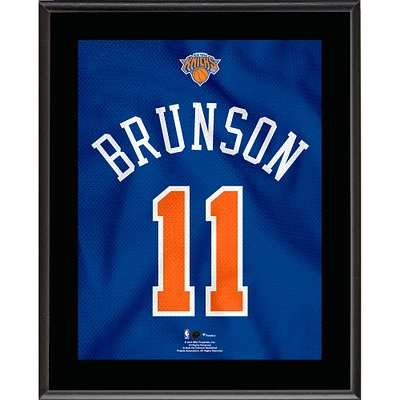 Plaque de joueur sublimée avec numéro de maillot de 10,5" x 13" des New York Knicks de Jalen Brunson