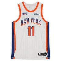 Jalen Brunson New York Knicks Autographed White Nike 2024-25 City Edition Authentic Jersey 