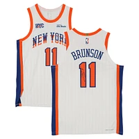 Jalen Brunson New York Knicks Autographed White Nike 2024-25 City Edition Authentic Jersey 