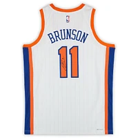 Jalen Brunson New York Knicks Autographed White Nike 2024-25 City Edition Swingman Jersey 