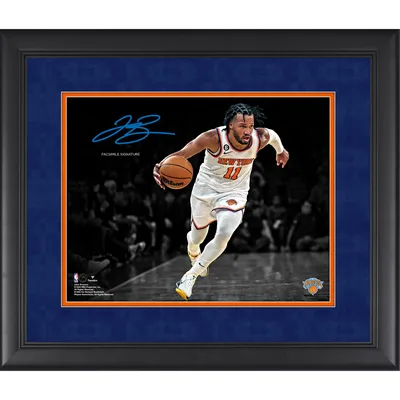 Jalen Brunson New York Knicks Facsimile Signature Fanatics Authentic Framed 11" x 14" Spotlight Photograph