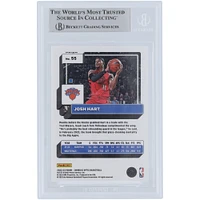 Josh Hart New York Knicks Autographed 2022-23 Panini Donruss Optic Purple Shock #55 Beckett Fanatics Witnessed Authenticated Card 