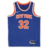 Karl-Anthony Towns New York Knicks Autographed Nike Blue Icon Edition Swingman Jersey with "NY Forever" Inscription
