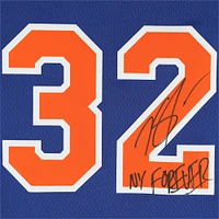 Karl-Anthony Towns New York Knicks Autographed Nike Blue Icon Edition Swingman Jersey with "NY Forever" Inscription