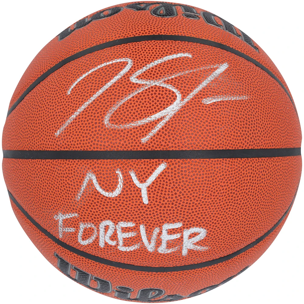 Karl-Anthony Towns New York Knicks Autographed Wilson Authentic Series Indoor/Outdoor Basketball with "NY Forever" Inscription