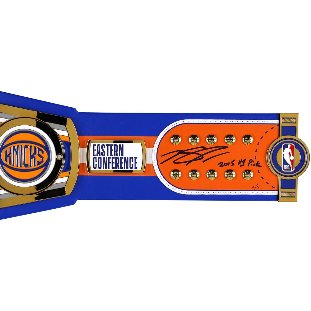 Karl-Anthony Towns New York Knicks Autographed WWE Legacy Title Belt with "2015 #1 Pick" Inscription - Limited Edition #1/5
