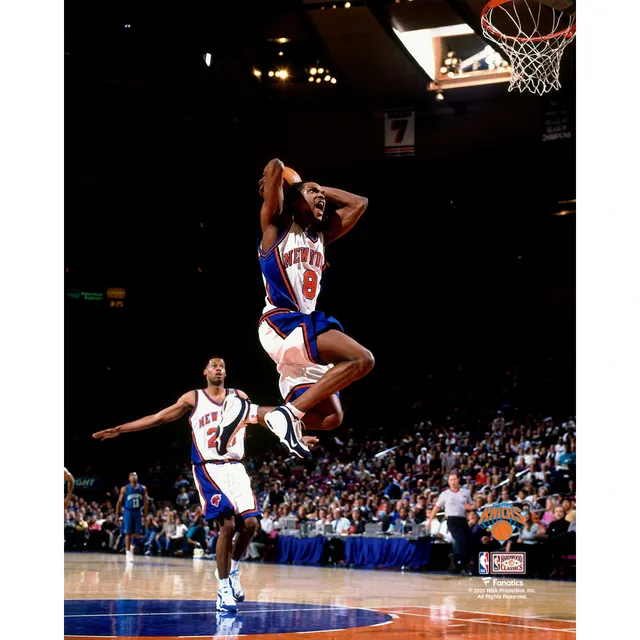 John Starks New York Knicks Unsigned Hardwood Classics One-Handed Dunk  Photograph