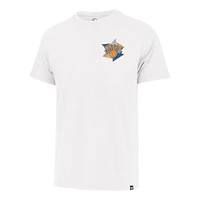Men's '47  White New York Knicks City Edition Backboard Franklin T-Shirt