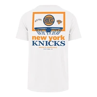 Men's '47  White New York Knicks City Edition Backboard Franklin T-Shirt