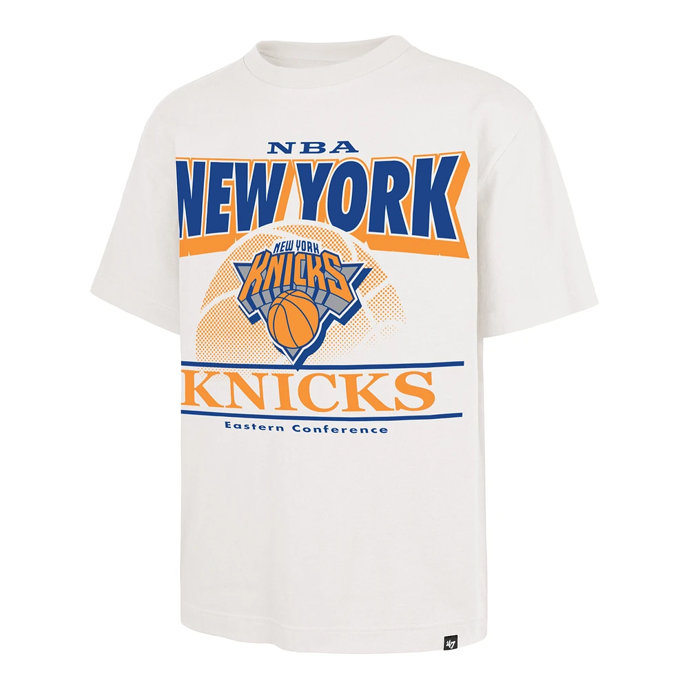 Men's '47  White New York Knicks City Edition Shifty Foundation T-Shirt