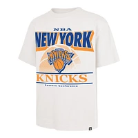 Men's '47  White New York Knicks City Edition Shifty Foundation T-Shirt