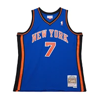 Maillot Swingman Mitchell & Ness Carmelo Anthony bleu des New York Knicks 11 pour homme