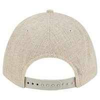 Casquette ajustable 9FORTY en tissu tissé par injection New Era pour homme, couleur tan, New York Knicks