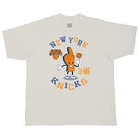 T-shirt surdimensionné numéro un des New York Knicks pour homme, couleur crème, Stadium Essentials