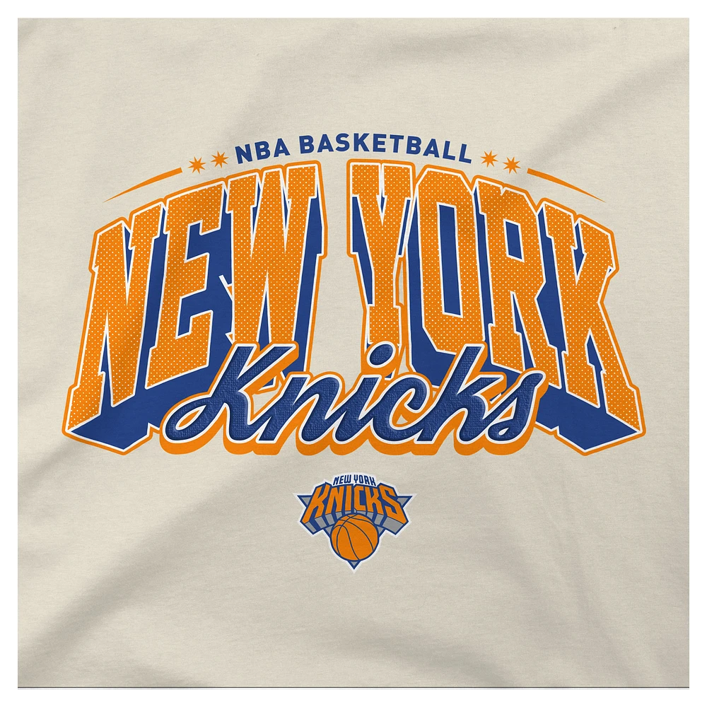 Sweat à capuche surdimensionné pour homme Stadium Essentials crème New York Knicks Your Way