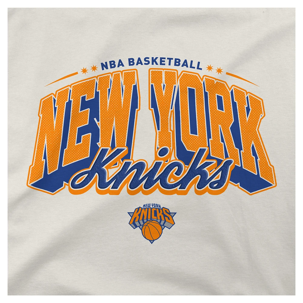 T-shirt urbain surdimensionné pour homme Stadium Essentials crème New York Knicks Your Way