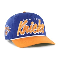 Men's '47 Blue/Orange New York Knicks Dropshadow Rope Hitch Adjustable Hat