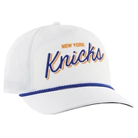 Men's '47 White New York Knicks Fairway Hitch brrr Adjustable Hat
