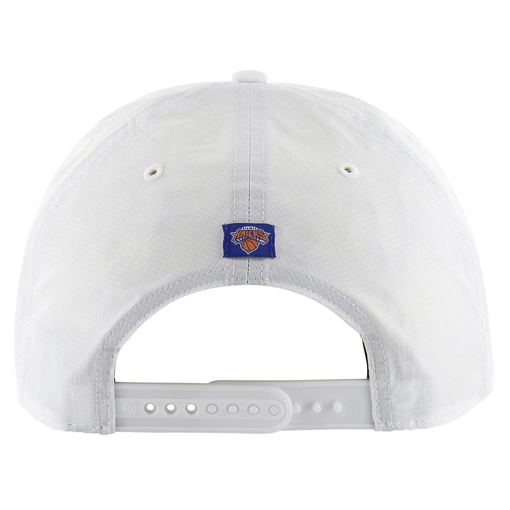 Men's '47 White New York Knicks Fairway Hitch brrr Adjustable Hat