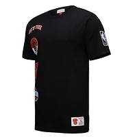 T-shirt noir de qualité supérieure pour homme la collection Black Out des New York Knicks