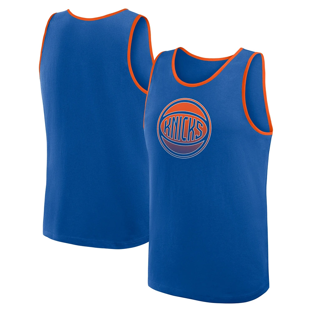 Débardeur bleu pour homme New York Knicks Unmatched Success