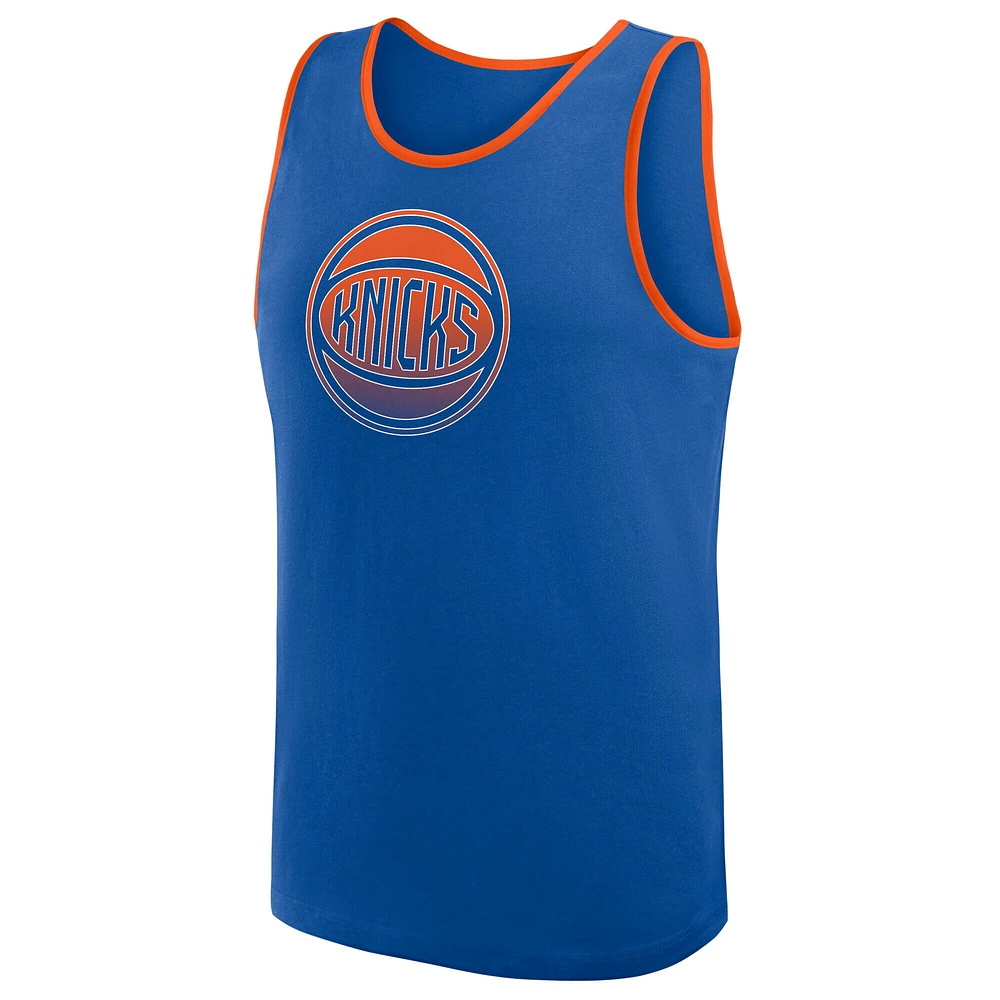 Débardeur bleu pour homme New York Knicks Unmatched Success