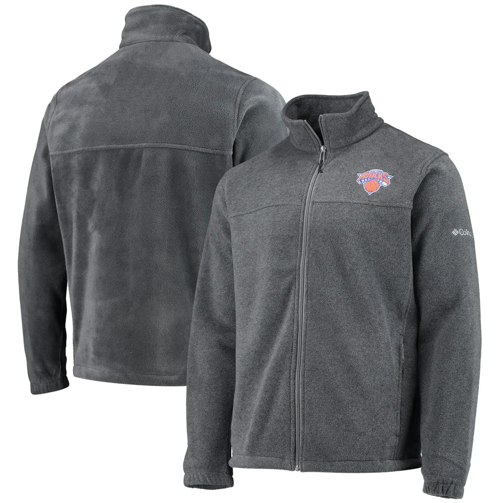 Veste Columbia New York Knicks pour homme Heathered Charcoal Flanker entièrement zippée