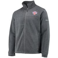 Men's Columbia New York Knicks Heathered Charcoal Flanker Full-Zip Jacket